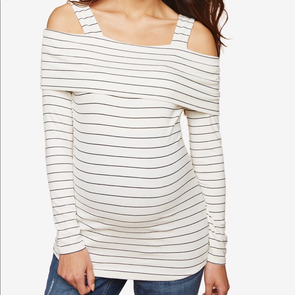 Maternity off the shoulders top